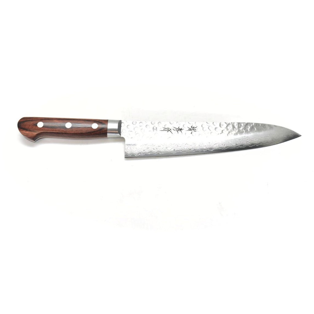 Sakai Takayuki 33-Layer VG10 Damascus Hammered Japanese Chef's Knife SET  (Gyuto 210mm - Santoku 180mm -Petty 120mm)