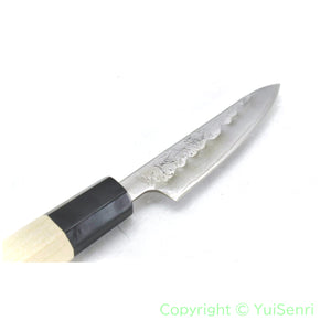 YuiSenri GINSAN /Silver 3 Stainless Pairing Knife 80 mm, Nashiji Finish