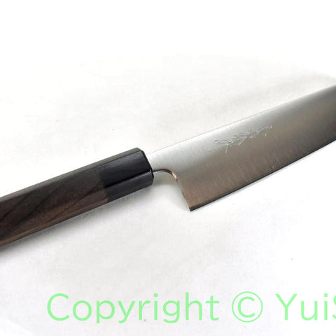 Yoshihiro Aogami Super Japanese Style Chef's Bunka Octagonal Shitan Handle