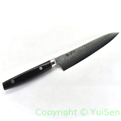 Suisin VG-10 33 Layers Nickel Damascus Paring Knife 150 mm / My Carta Handle Black
