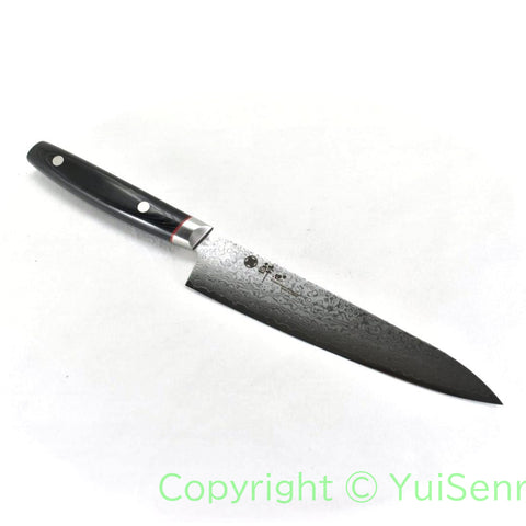 Suisin VG-10 33 Layers Nickel Damascus Paring Knife 150 mm / My Carta Handle Black