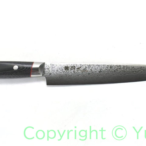 Suisin VG-10 33 Layers Nickel Damascus Sujihiki 210 mm / My Carta Handle Black