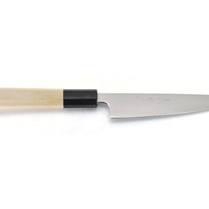 Yoshihiro Aogami Super Paring Knife - Carbon Steel Petty Knife with High Edge Retention, Magnolia Handle