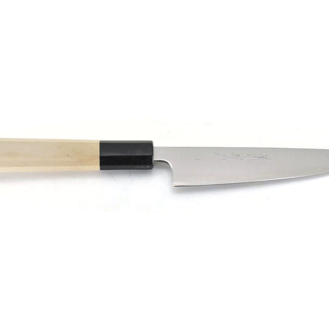 Yoshihiro Aogami Super Paring Knife - Carbon Steel Petty Knife with High Edge Retention, Magnolia Handle
