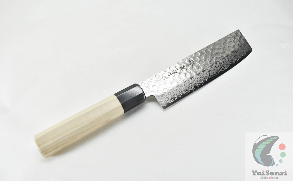 Sakai Takayuki 45 Layers Hammered Damascus Japanese Style Nakiri