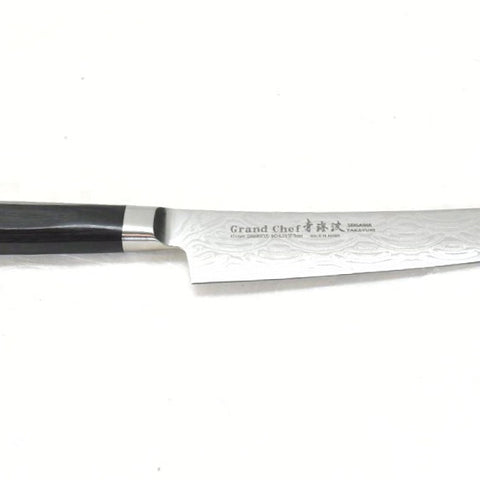 Sakai Takayuki GRAND CHEF SEIGAIHA 45 Layers Damascus BOHLER SP Steel Kengata Paring Knife 150 mm