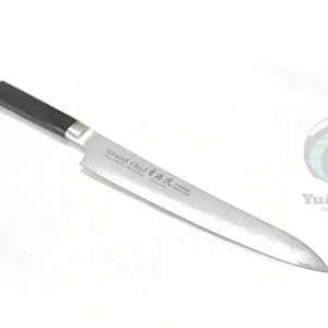 Sakai Takayuki GRAND CHEF SEIGAIHA 45 Layers Damascus BOHLER SP Steel Sujihiki 240 mm