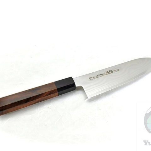 Sakai Takayuki GRAND CHEF HAMON 45 Layers Damascus BOHLER SP Steel Santoku 170 mm