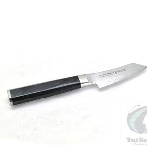 Sakai Takayuki GRAND CHEF SEIGAIHA 45 Layers Damascus BOHLER SP Steel Kengata Paring Knife 80 mm