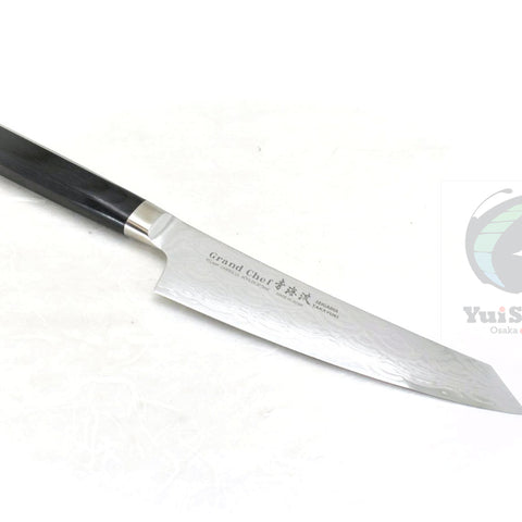 Sakai Takayuki GRAND CHEF SEIGAIHA 45 Layers Damascus BOHLER SP Steel Kengata Gyuto 190 mm