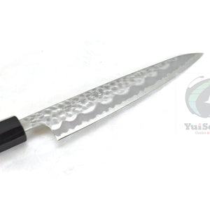 YuiSenri Aogami Super Clad Hammered Japanese Style Paring Knife Octagonal Magnolia Handle