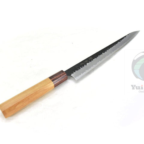 Sakai Takayuki Aogami Super Hammered Black Finish Sujihiki 240 mm