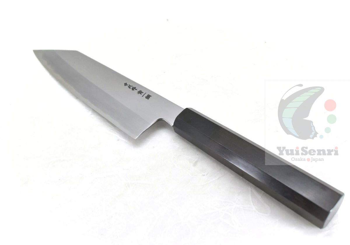 YuiSenri Blue Steel #1 Professional Kengata Santoku 180 mm, forged by Satoshi Nakagawa