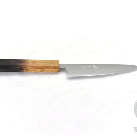 YuiSenri Aogami Super Clad Japanese Style Paring Knife 135 mm with Oak Handle