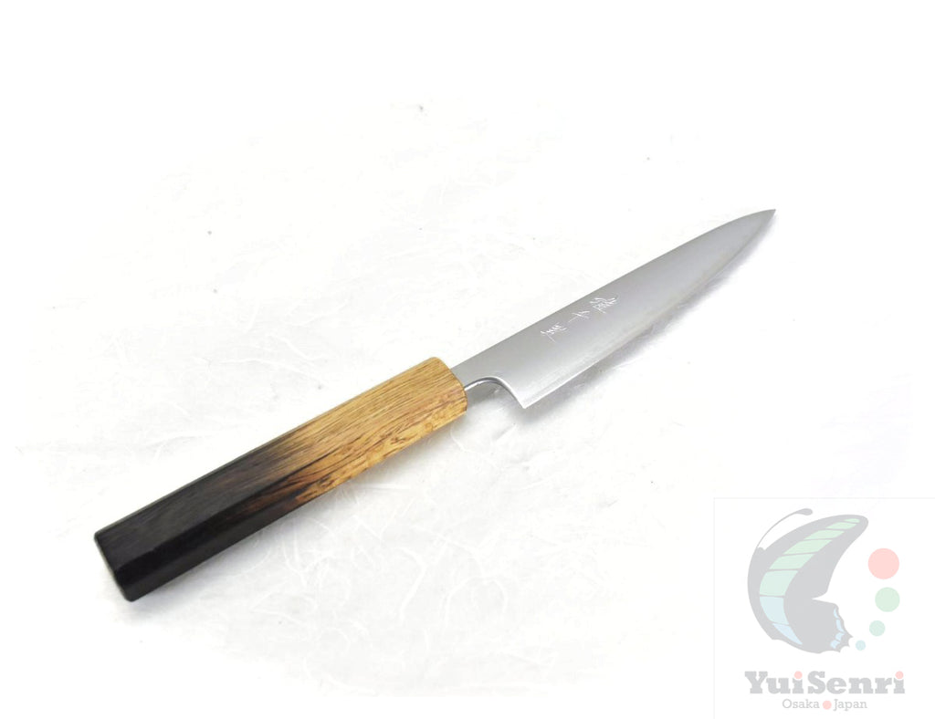 YuiSenri Aogami Super Clad Japanese Style Paring Knife 135 mm with Oak Handle