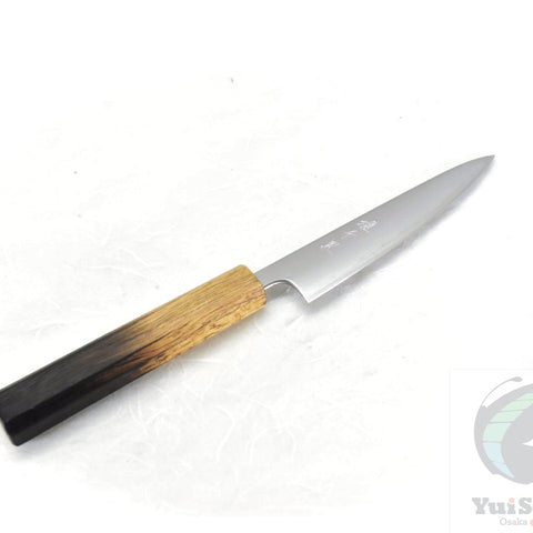 YuiSenri Aogami Super Clad Japanese Style Paring Knife 135 mm with Oak Handle