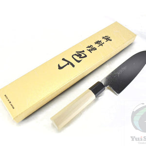 Yoshihiro Ginsan Damascus Santoku 180 mm - Stainless Chef's Santoku with Excellent Edge Retention and Easy Maintenance, Magnolia Handle