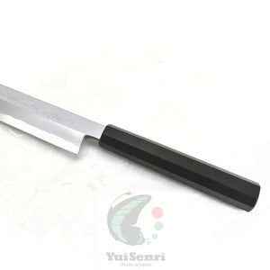 Yoshihiro Blue Steel #2 AOGASUMI Professional Left Handed Yanagiba 330 mm, Ebony Handle