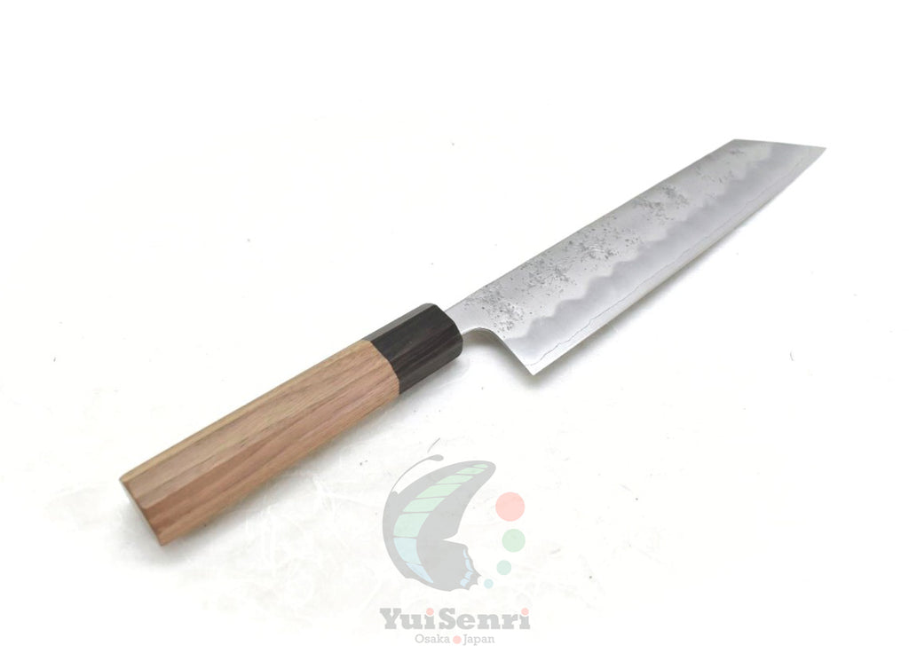 Yoshihiro Ginsan Nashiji Finish, Chef's Kiritsuke Gyuto - Stainless Chef's Kiritsuke Gyuto with Excellent Edge Retention and Easy Maintenance, Walnut Handle