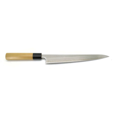 Yoshihiro Aogami Super Sujihiki - Carbon Steel Chef's Slicer with High Edge Retention, Magnolia Handle