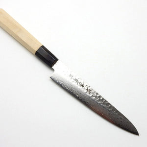 Sakai Takayuki 45 Layers Hammered Damascus Japanese Style Paring Knife
