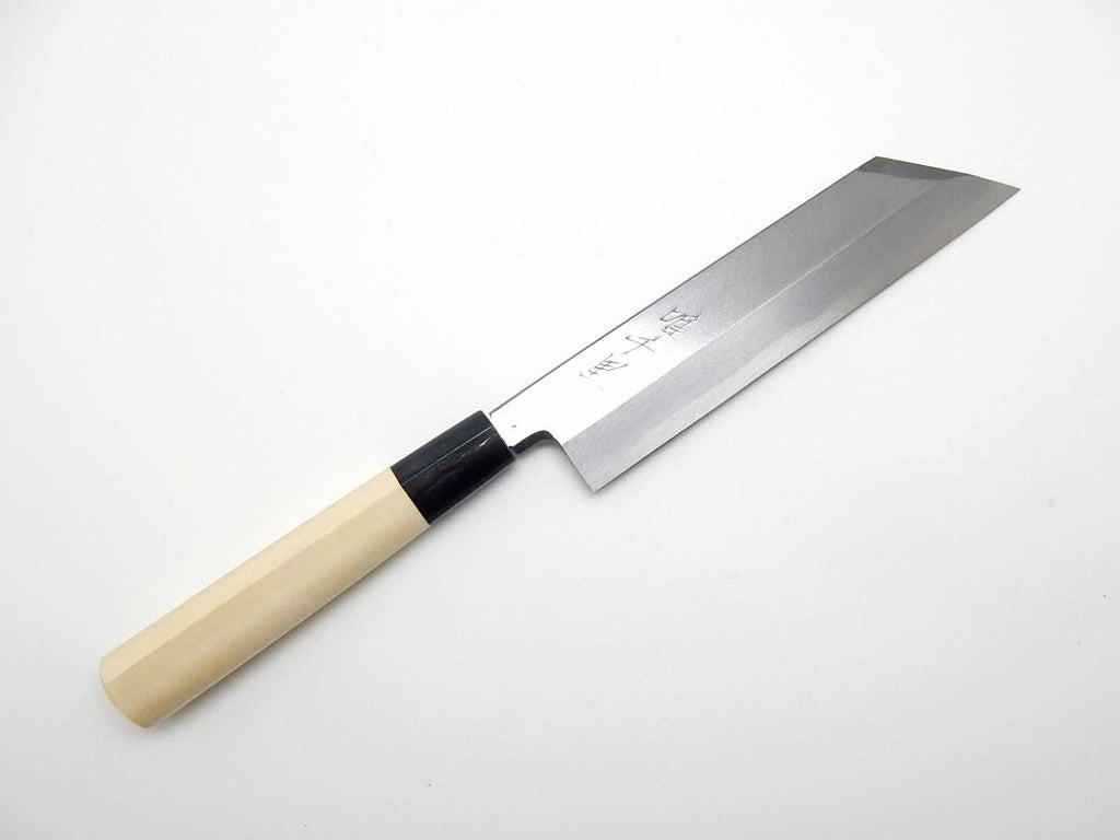YuiSenri White Steel Kasumitgoi, Mukimono Knife w/D-shaped Magnolia