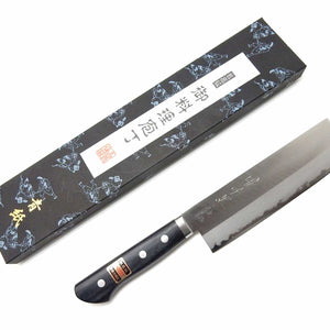 YuiSenri Aogami (Blue Steel) HON Warikomi Chef's Nakiri 160 mm