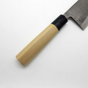 YuiSenri White Steel Sakekiri Salmon Knife Black Forging Finish 210 mm