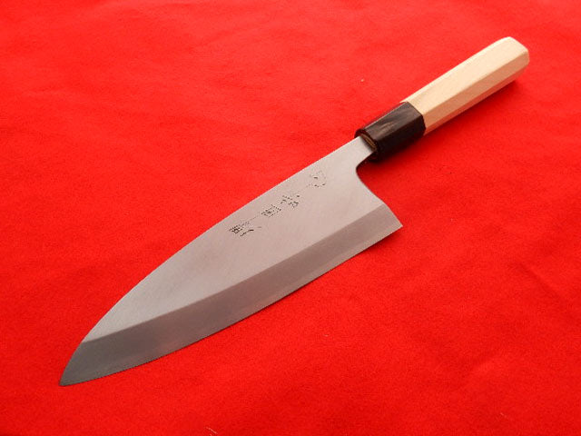 [Left Handed] Sakai Takayuki Kasumitogi (White steel) Japanese Chef's Deba  Knife 150mm