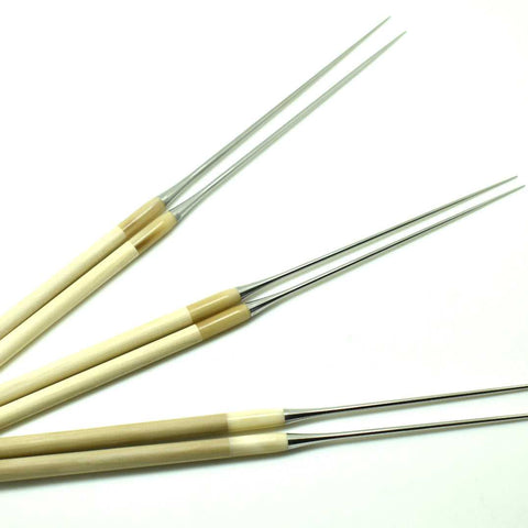 MORIBASHI Stainless Chopsticks Round Magnolia & WHITE Buffalo Horn