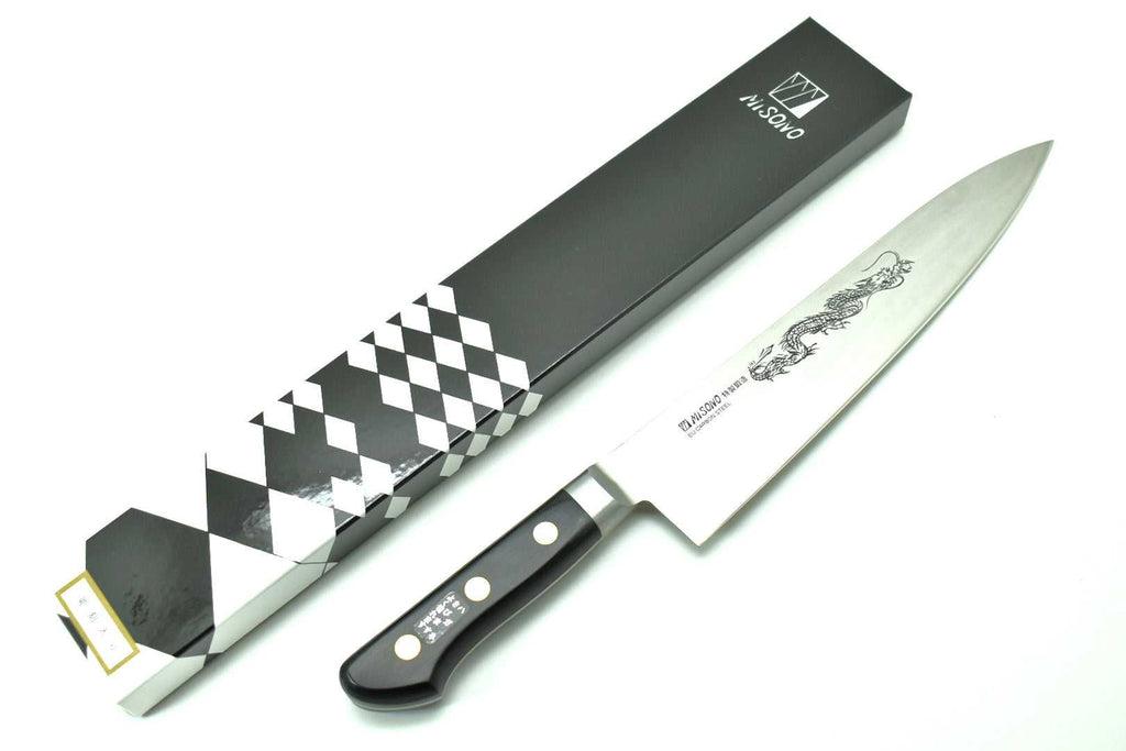 Misono Swedish High-Carbon Steel DRAGON Japanese Chef's Gyuto Knife 240mm