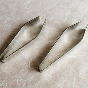 Crane Mark Stainless Fish Bone Tweezers /Bent type