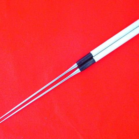 MORIBASHI Stainless Chopsticks Round Magnolia & Buffalo Horn Bolster