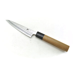 GINSAN /Yasuki Silver 3 Stainless Steel, Japanese Style Paring Knife 135 mm Nashiji Finish
