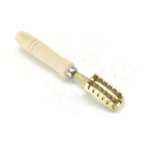 Japanese Chef's tool, Fish Scaler/Brass, "UROKOTORI" Wooden Handle