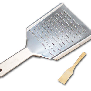 CHUUJITSU Stainless Grater/OROSHIGANE L/M/S Size,with Bamboo Brush
